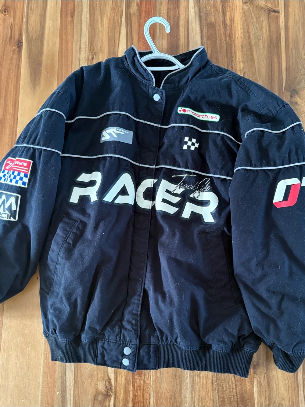 H&M racing-style jacket, size M